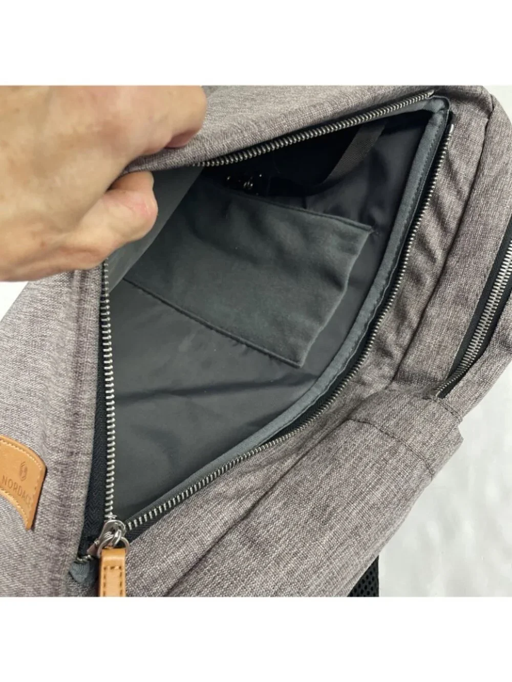 NORDACE Siena Smart Backpack USB Charging Port Laptop Travel Carry On Gray